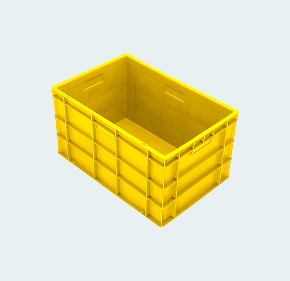 Material Handling Plastic Crates Supreme Side Perforated Bottom