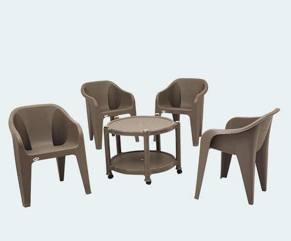 Furniture Plastic Dining Table 4 Seater Plastic Dining Table